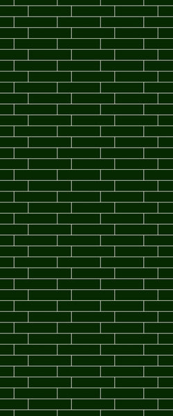 Green Brickslips Tile Acrylic Shower Wall Panel 2440mm x 1220mm (3mm Thick) - CladdTech