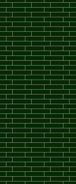 Green Brickslips Tile Acrylic Shower Wall Panel 2440mm x 1220mm (3mm Thick) - CladdTech