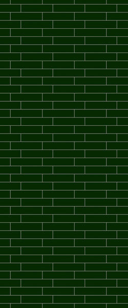 Green Brickslips Tile Acrylic Shower Wall Panel 2440mm x 1220mm (3mm Thick) - CladdTech
