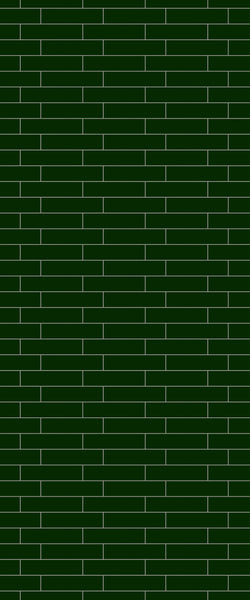 Green Brickslips Tile Acrylic Shower Wall Panel 2440mm x 1220mm (3mm Thick) - CladdTech