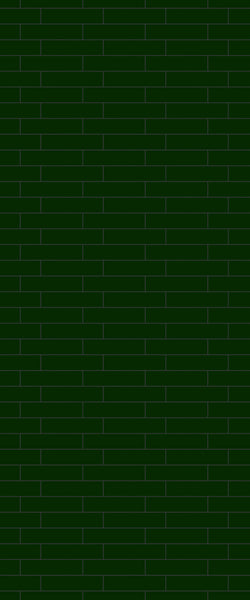 Green Brickslips Tile Acrylic Shower Wall Panel 2440mm x 1220mm (3mm Thick) - CladdTech