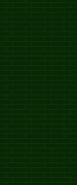 Green Brickslips Tile Acrylic Shower Wall Panel 2440mm x 1220mm (3mm Thick) - CladdTech