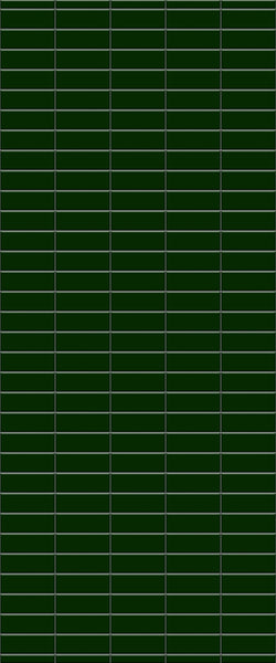 Green Horizontal Block Tile Acrylic Shower Wall Panel 2440mm x 1220mm (3mm Thick) - CladdTech