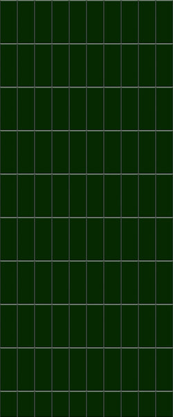 Green Vertical Block Tile Acrylic Shower Wall Panel 2440mm x 1220mm (3mm Thick) - CladdTech