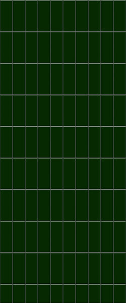 Green Vertical Block Tile Acrylic Shower Wall Panel 2440mm x 1220mm (3mm Thick) - CladdTech