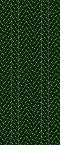 Green Chevron Tile Acrylic Shower Wall Panel 2440mm x 1220mm (3mm Thick) - CladdTech