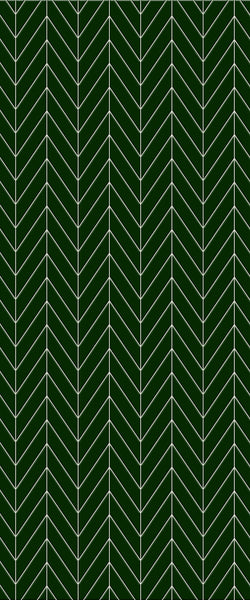 Green Chevron Tile Acrylic Shower Wall Panel 2440mm x 1220mm (3mm Thick) - CladdTech