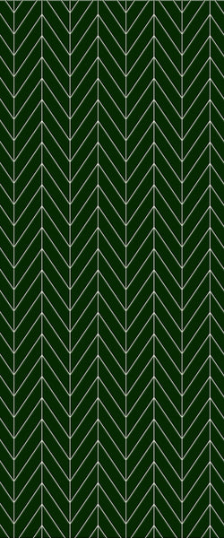 Green Chevron Tile Acrylic Shower Wall Panel 2440mm x 1220mm (3mm Thick) - CladdTech