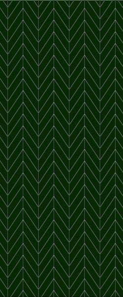 Green Chevron Tile Acrylic Shower Wall Panel 2440mm x 1220mm (3mm Thick) - CladdTech
