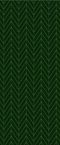 Green Chevron Tile Acrylic Shower Wall Panel 2440mm x 1220mm (3mm Thick) - CladdTech