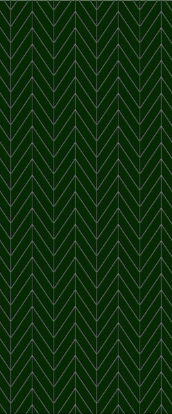 Green Chevron Tile Acrylic Shower Wall Panel 2440mm x 1220mm (3mm Thick) - CladdTech
