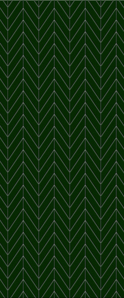 Green Chevron Tile Acrylic Shower Wall Panel 2440mm x 1220mm (3mm Thick) - CladdTech