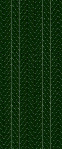 Green Chevron Tile Acrylic Shower Wall Panel 2440mm x 1220mm (3mm Thick) - CladdTech