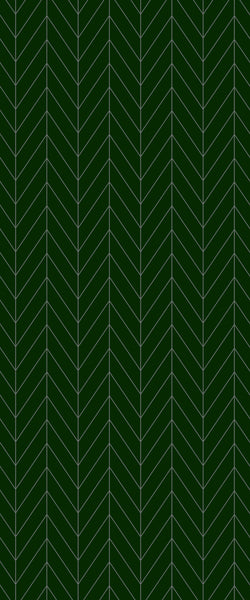 Green Chevron Tile Acrylic Shower Wall Panel 2440mm x 1220mm (3mm Thick) - CladdTech