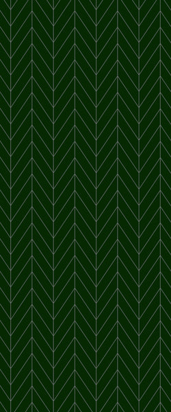 Green Chevron Tile Acrylic Shower Wall Panel 2440mm x 1220mm (3mm Thick) - CladdTech