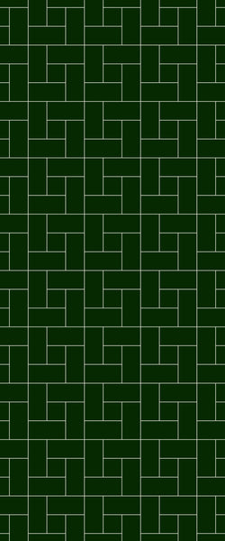 Green Windmill Tile Acrylic Shower Wall Panel 2440mm x 1220mm (3mm Thick)