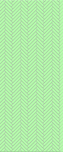 Green Single Herringbone Tile Acrylic Shower Wall Panel 2440mm x 1220mm (3mm Thick) - CladdTech