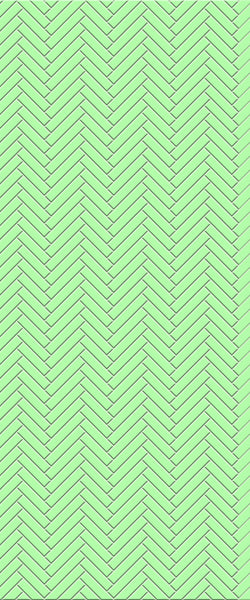 Green Single Herringbone Tile Acrylic Shower Wall Panel 2440mm x 1220mm (3mm Thick) - CladdTech