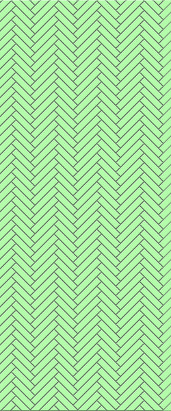 Green Single Herringbone Tile Acrylic Shower Wall Panel 2440mm x 1220mm (3mm Thick) - CladdTech