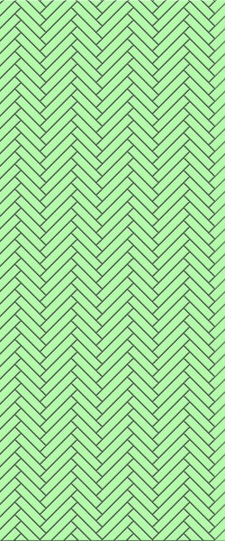Green Single Herringbone Tile Acrylic Shower Wall Panel 2440mm x 1220mm (3mm Thick) - CladdTech