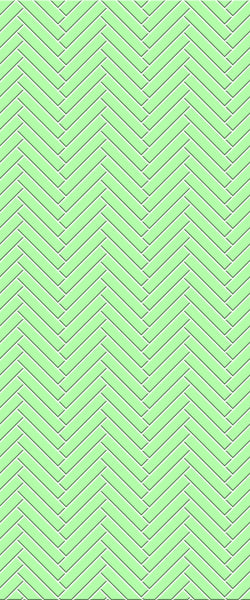 Green Double Herringbone Tile Acrylic Shower Wall Panel 2440mm x 1220mm (3mm Thick)