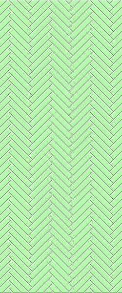Sample of Green Double Herringbone Tile Acrylic Shower Wall Panel 2440mm x 1220mm