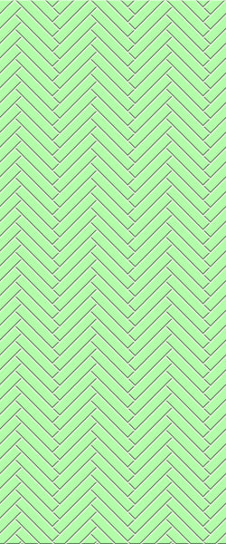 Sample of Green Double Herringbone Tile Acrylic Shower Wall Panel 2440mm x 1220mm