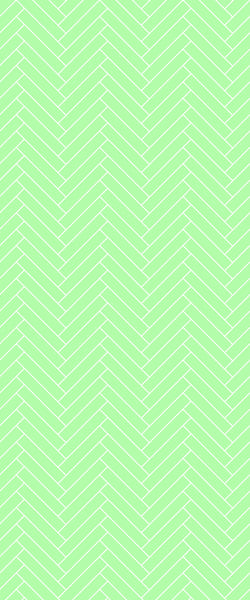 Sample of Green Double Herringbone Tile Acrylic Shower Wall Panel 2440mm x 1220mm