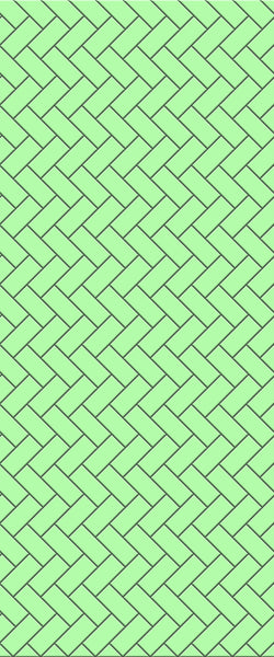 Green Diagonal Herringbone Tile Acrylic Shower Wall Panel 2440mm x 1220mm (3mm Thick) - CladdTech