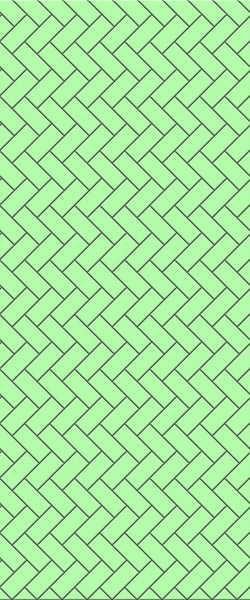 Green Diagonal Herringbone Tile Acrylic Shower Wall Panel 2440mm x 1220mm (3mm Thick) - CladdTech