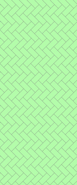 Green Diagonal Herringbone Tile Acrylic Shower Wall Panel 2440mm x 1220mm (3mm Thick) - CladdTech