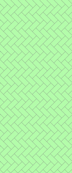 Green Diagonal Herringbone Tile Acrylic Shower Wall Panel 2440mm x 1220mm (3mm Thick) - CladdTech