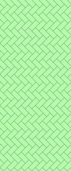 Green Diagonal Herringbone Tile Acrylic Shower Wall Panel 2440mm x 1220mm (3mm Thick) - CladdTech
