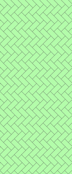 Green Diagonal Herringbone Tile Acrylic Shower Wall Panel 2440mm x 1220mm (3mm Thick) - CladdTech