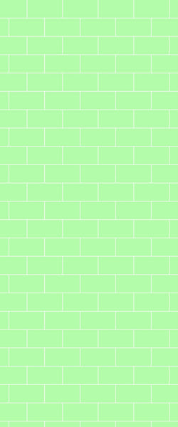 Green Subway Tile Acrylic Shower Wall Panel 2440mm x 1220mm - CladdTech