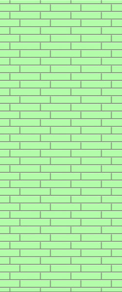 Green Brickslips Tile Acrylic Shower Wall Panel 2440mm x 1220mm (3mm Thick) - CladdTech