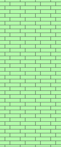 Green Brickslips Tile Acrylic Shower Wall Panel 2440mm x 1220mm (3mm Thick) - CladdTech