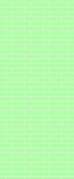 Green Brickslips Tile Acrylic Shower Wall Panel 2440mm x 1220mm (3mm Thick) - CladdTech