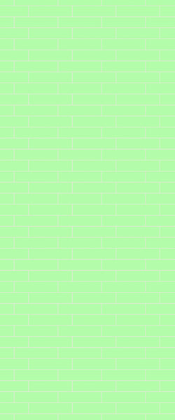 Green Brickslips Tile Acrylic Shower Wall Panel 2440mm x 1220mm (3mm Thick) - CladdTech