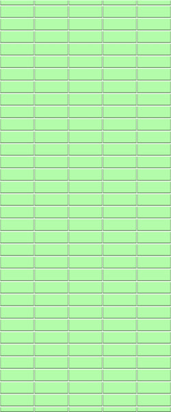 Green Horizontal Block Tile Acrylic Shower Wall Panel 2440mm x 1220mm (3mm Thick) - CladdTech