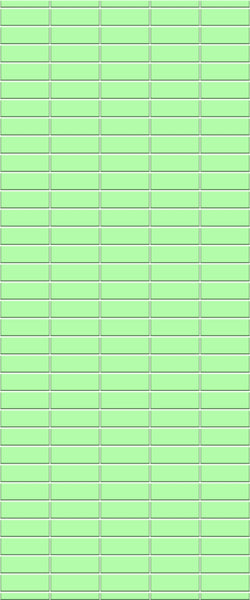 Green Horizontal Block Tile Acrylic Shower Wall Panel 2440mm x 1220mm (3mm Thick) - CladdTech
