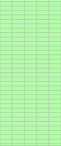 Green Horizontal Block Tile Acrylic Shower Wall Panel 2440mm x 1220mm (3mm Thick) - CladdTech