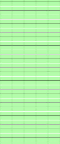 Green Horizontal Block Tile Acrylic Shower Wall Panel 2440mm x 1220mm (3mm Thick) - CladdTech