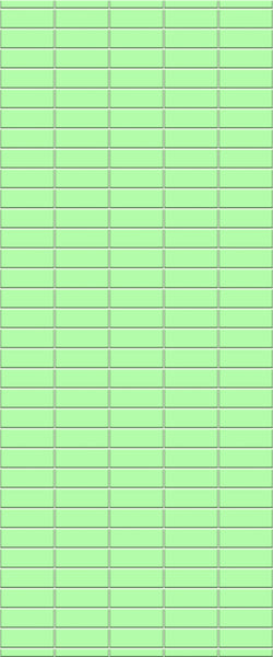 Green Horizontal Block Tile Acrylic Shower Wall Panel 2440mm x 1220mm (3mm Thick) - CladdTech