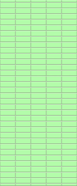 Green Horizontal Block Tile Acrylic Shower Wall Panel 2440mm x 1220mm (3mm Thick) - CladdTech