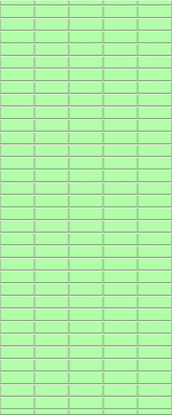 Green Horizontal Block Tile Acrylic Shower Wall Panel 2440mm x 1220mm (3mm Thick) - CladdTech