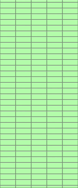 Green Horizontal Block Tile Acrylic Shower Wall Panel 2440mm x 1220mm (3mm Thick) - CladdTech
