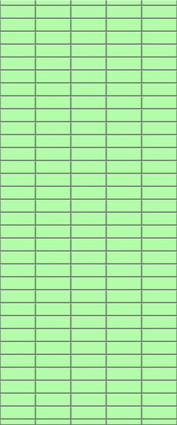 Green Horizontal Block Tile Acrylic Shower Wall Panel 2440mm x 1220mm (3mm Thick) - CladdTech