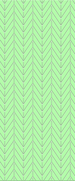 Green Chevron Tile Acrylic Shower Wall Panel 2440mm x 1220mm (3mm Thick) - CladdTech