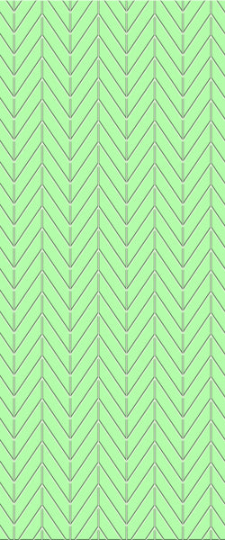 Green Chevron Tile Acrylic Shower Wall Panel 2440mm x 1220mm (3mm Thick) - CladdTech